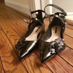 Zara ankle strap flats